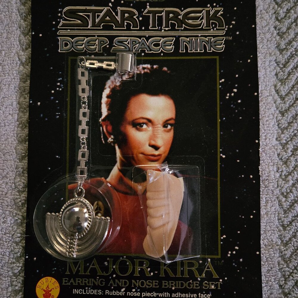 Star Trek DS9 Major Kira Nose Piece Prosthetic and Earring